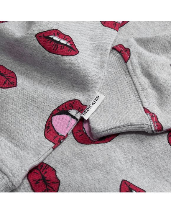 Sweatshirt Ystad Lips Pattern