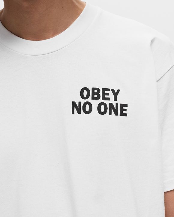 Obey No One Men Shortsleeves White in Size S