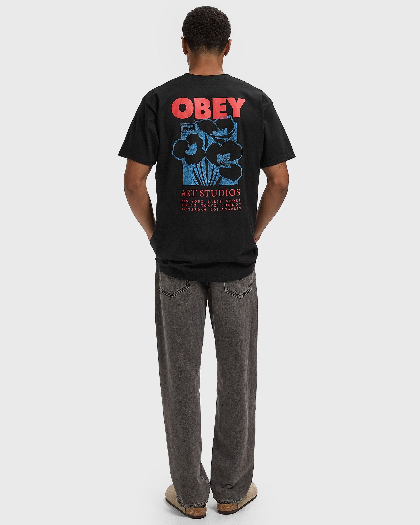 Obey art studio flowers