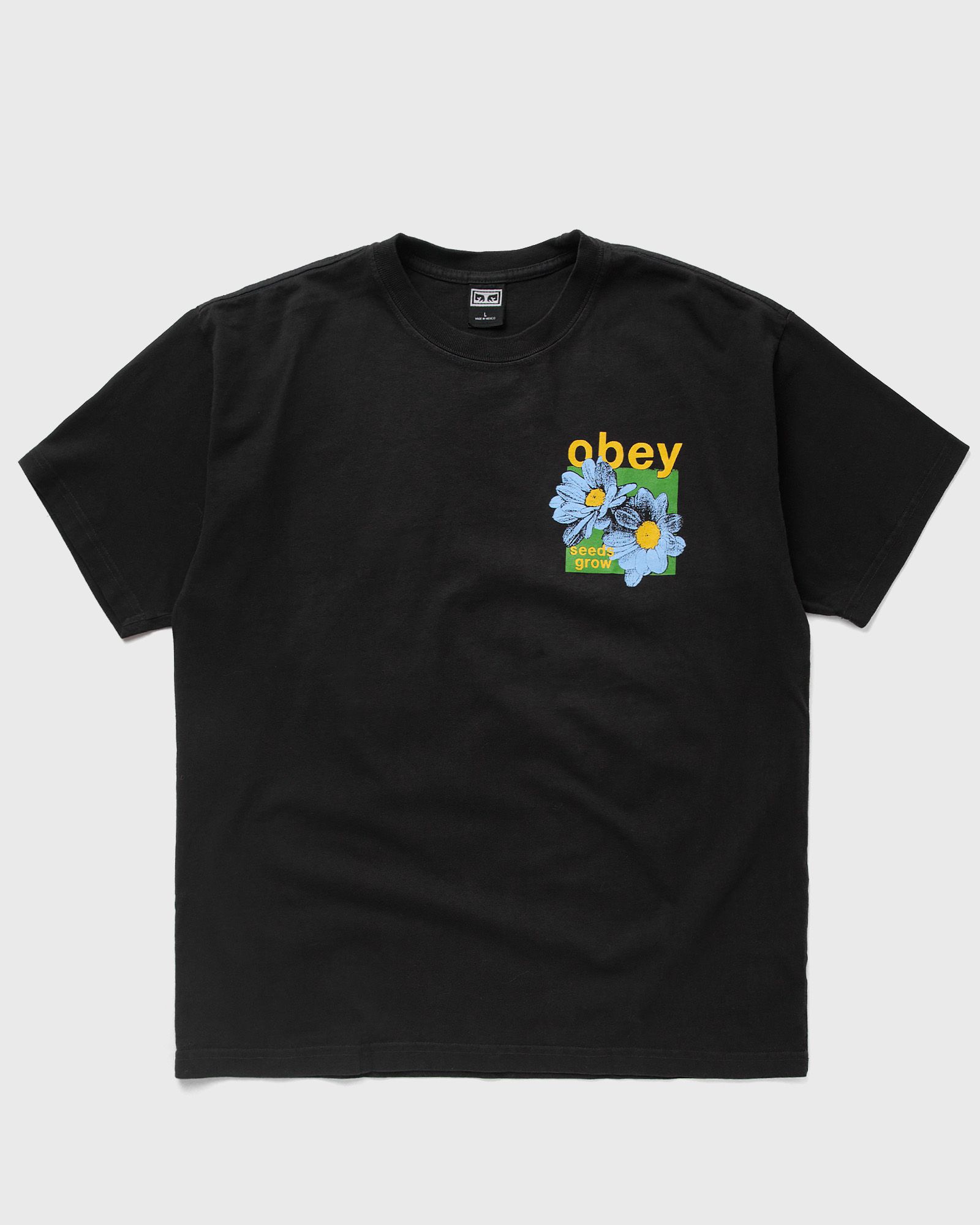 Obey - seeds grow men shortsleeves black in größe:xl