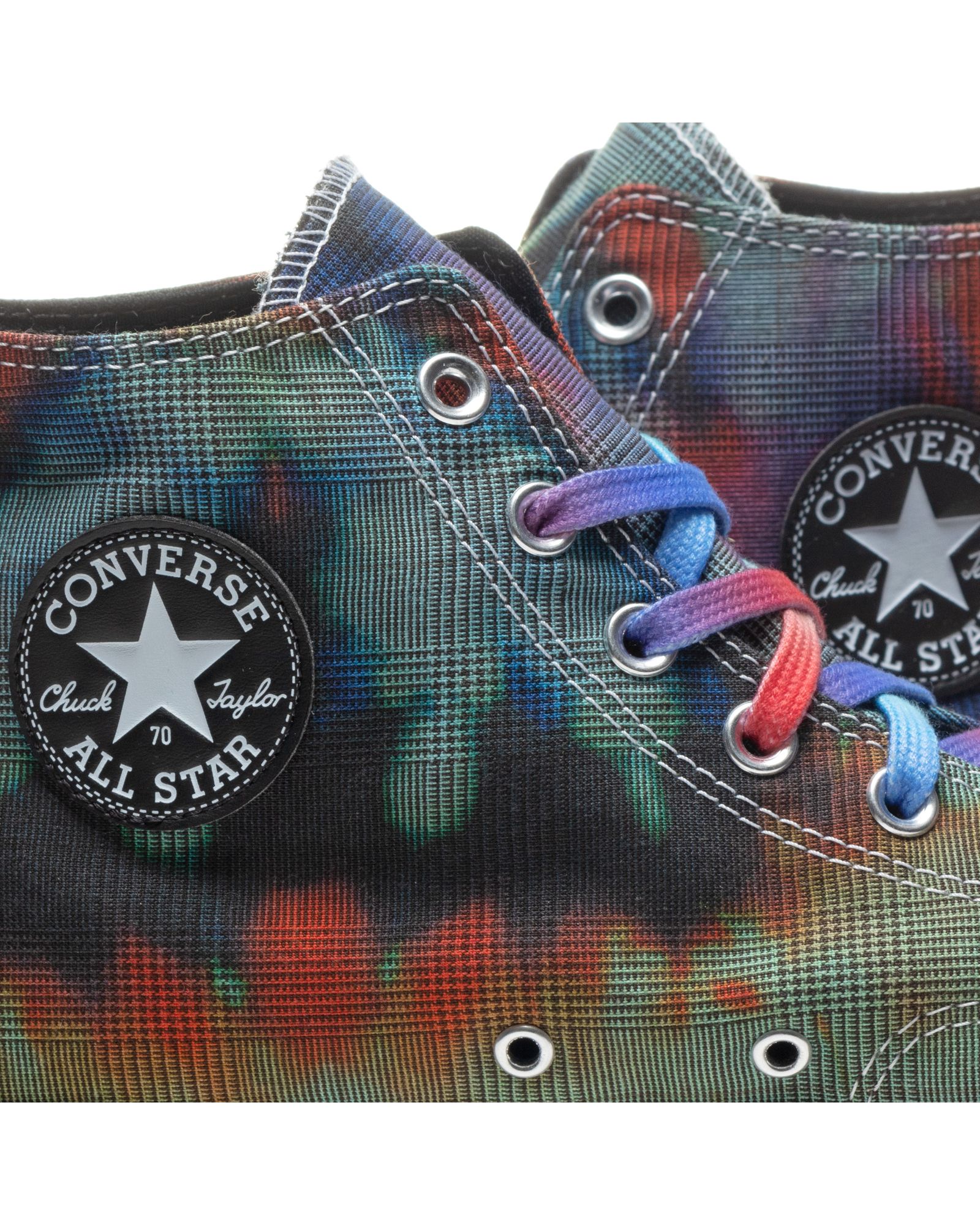 Converse x Converse CT70s Tie Dye Plaid CHUCK 70 HI