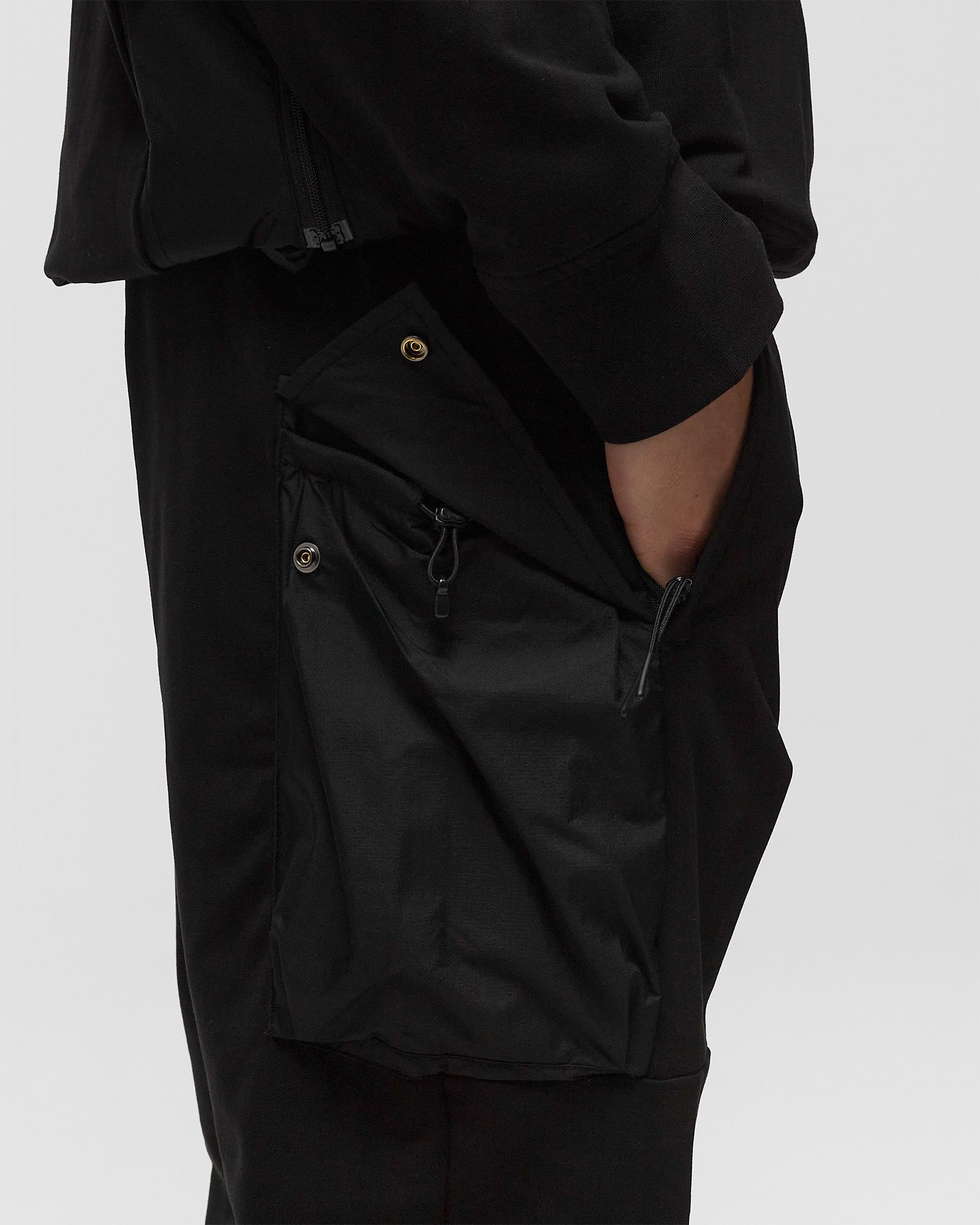 STRETCH FLEECE MIXED SWEATPANTS - CARGO PANT