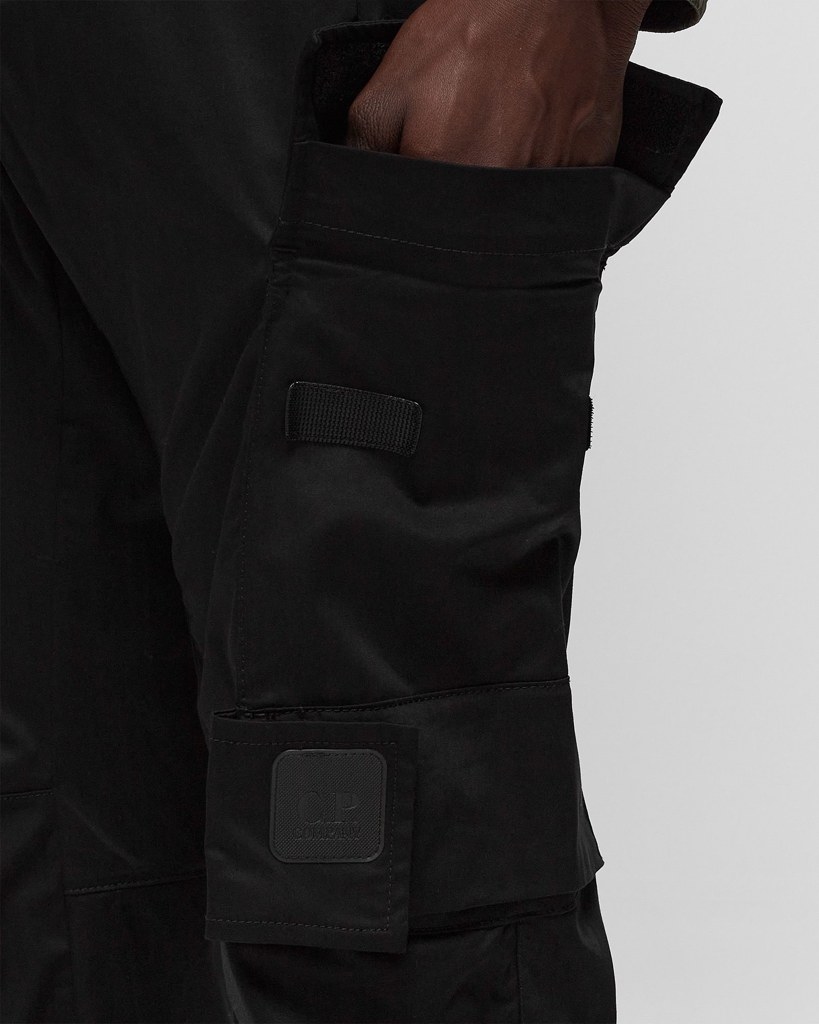 STRETCH SATIN PIECE DYED PANTS - CARGOPANT