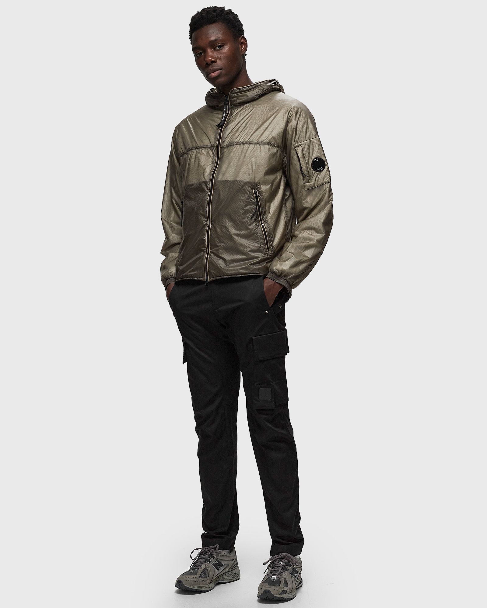 STRETCH SATIN PIECE DYED PANTS - CARGOPANT