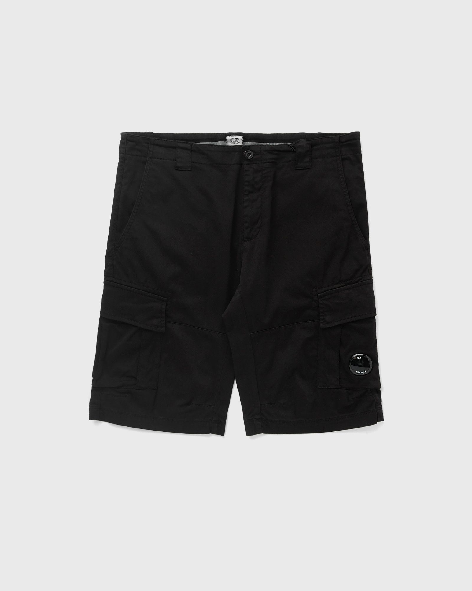 C.P. Company - satin stretch - bermuda men cargo shorts black in größe:xl