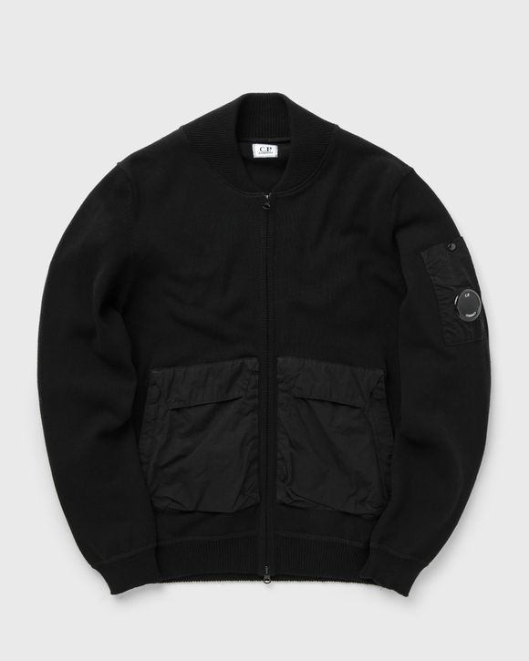 Cp company black sales bomber jacket