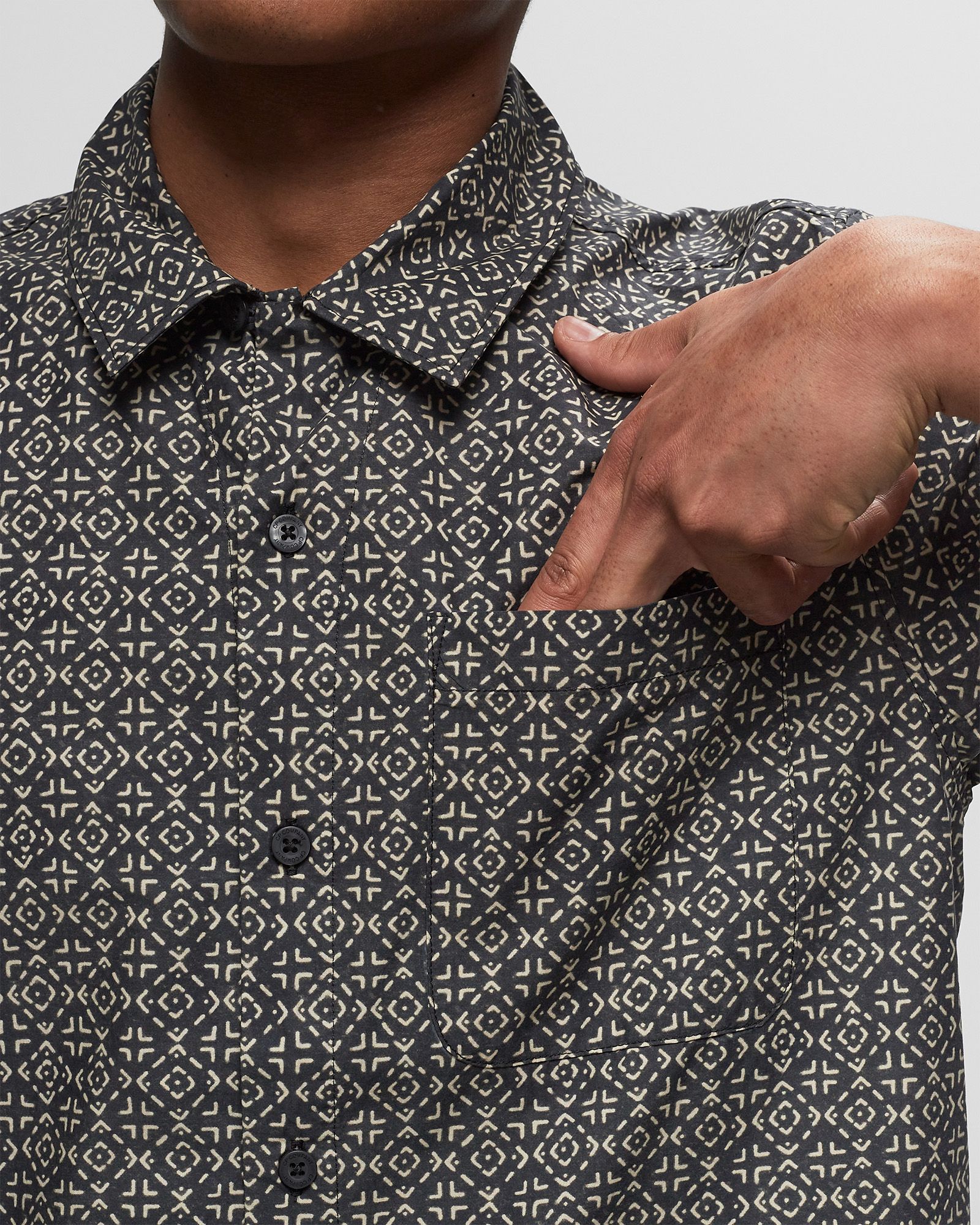 POPELINE ALL OVER BAJA PRINT SHIRTS - SHORT SLEEVE
