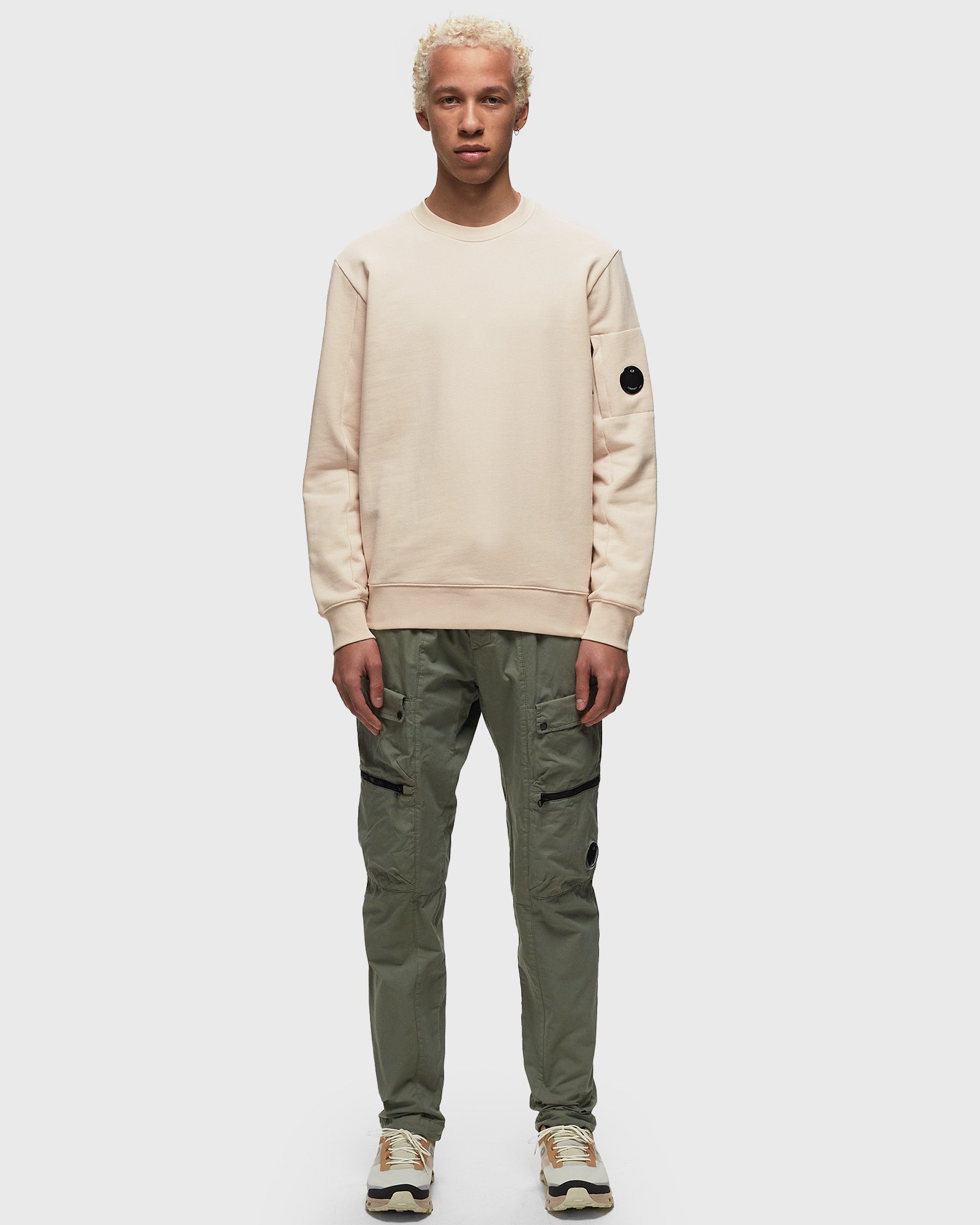 DIAGONAL RAISED FLEECE SWEATSHIRTS - CREWNECK