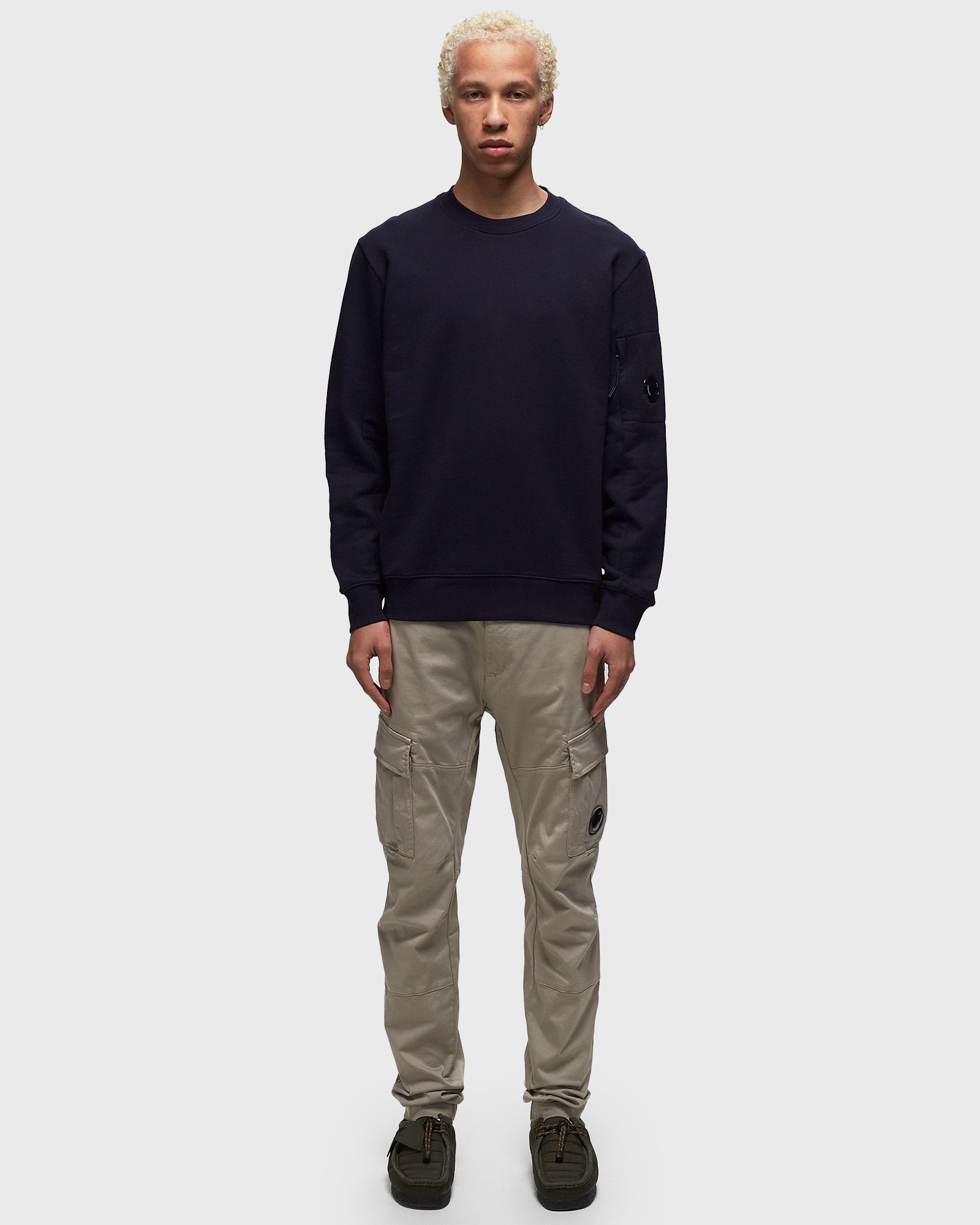 DIAGONAL RAISED FLEECE SWEATSHIRTS - CREWNECK