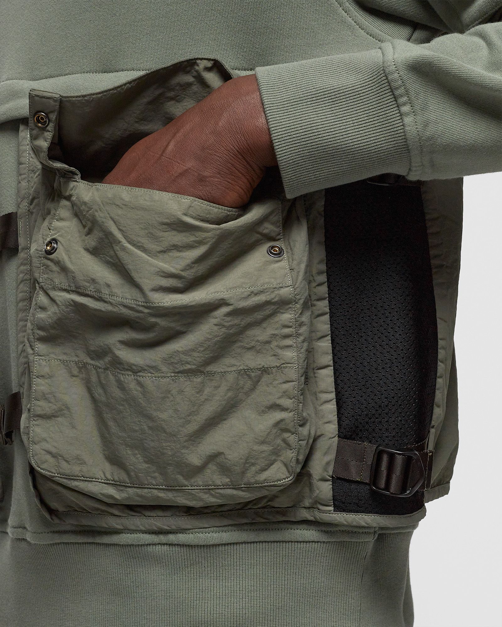 DIAGONAL RAISED FLEECE SWEATSHIRTS - CREWNECK