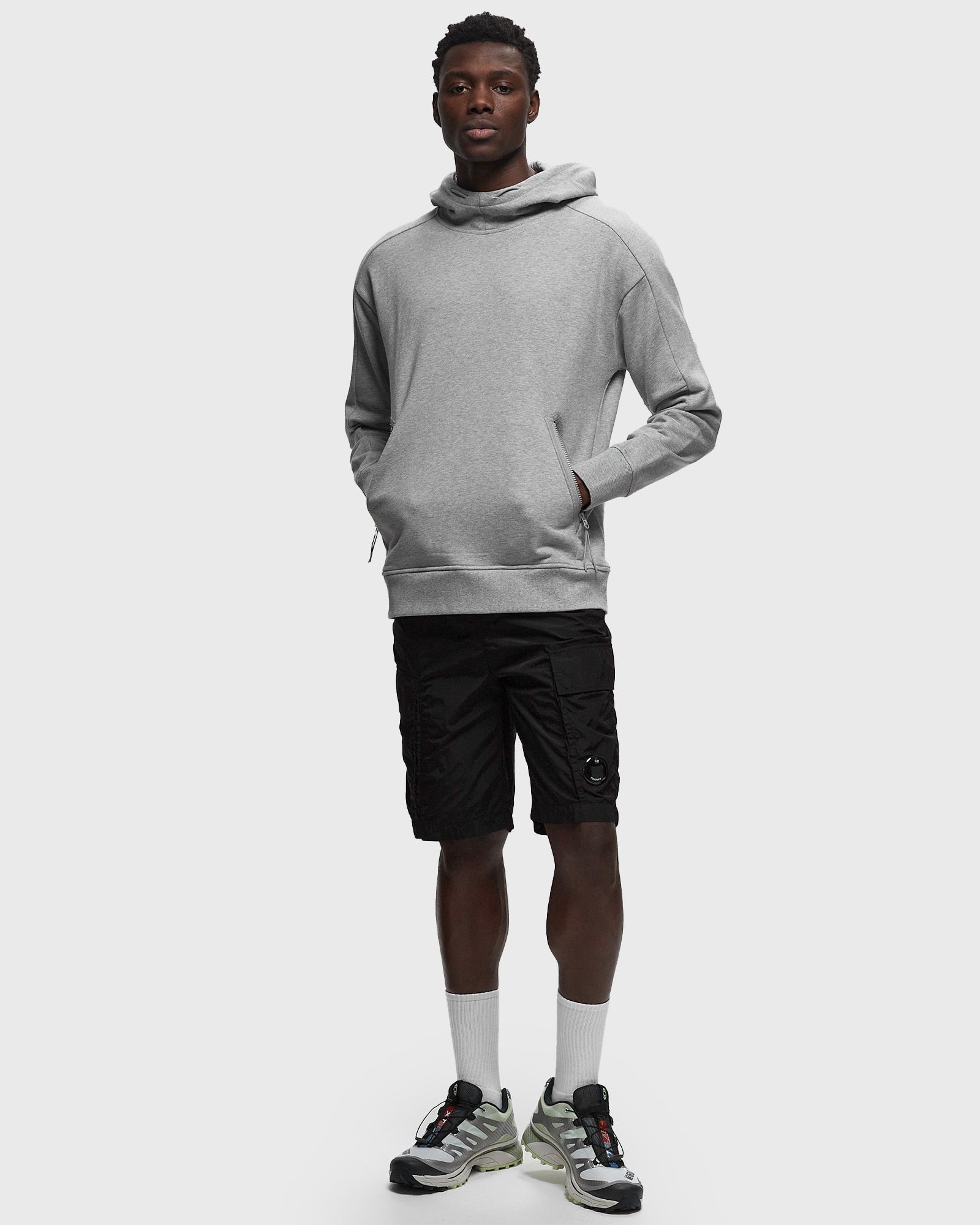 DIAGONAL RAISED FLEECE SWEATSHIRTS - SWEAT HOODED