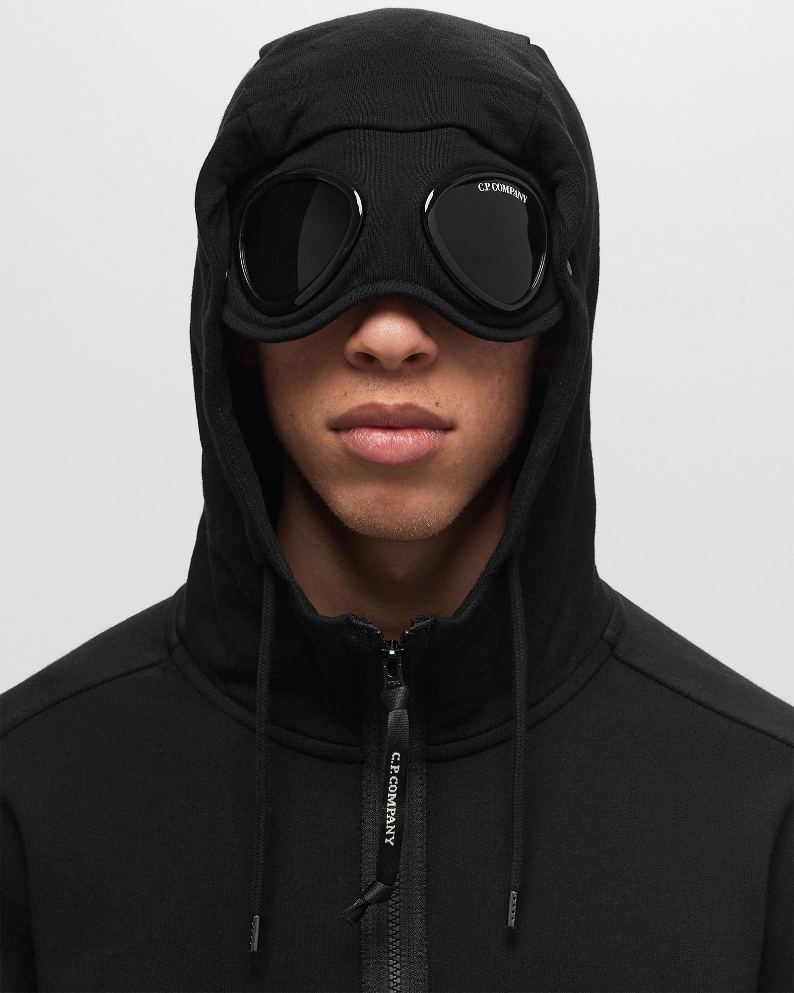 DIAGONAL RAISED FLEECE SWEATSHIRTS - HOODED OPEN