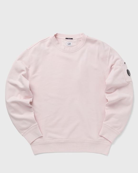 C.P. Company logo-embroidery cotton hoodie - Pink