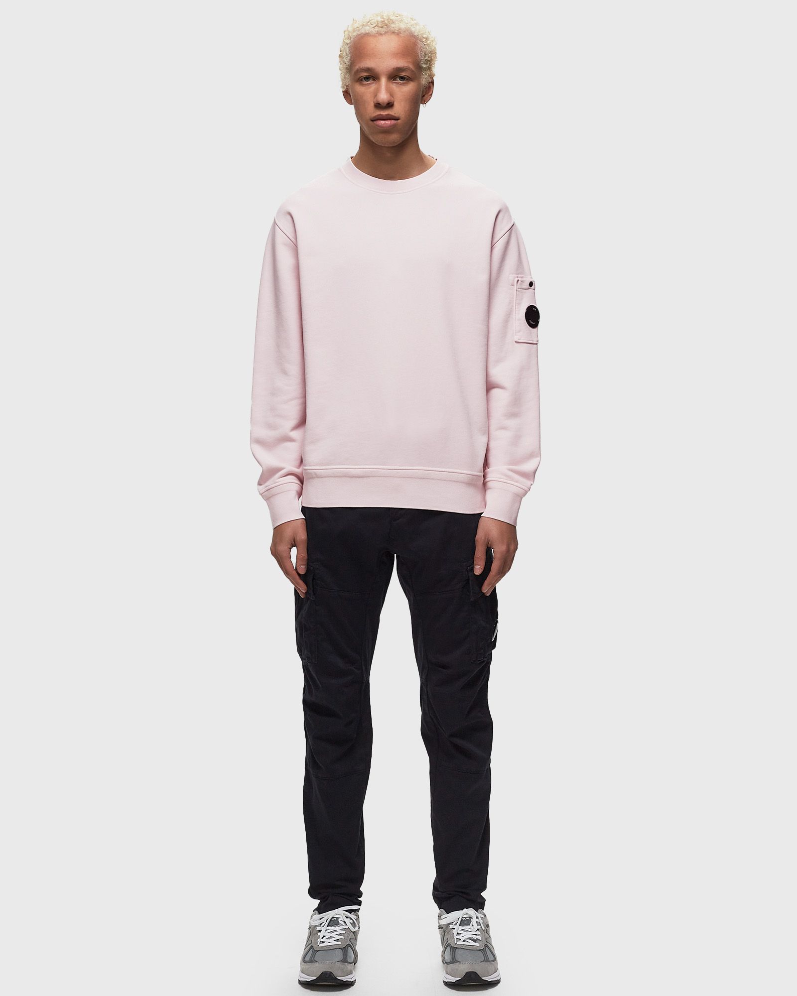 COTTON DIAGONAL FLEECE SWEATSHIRTS - CREWNECK