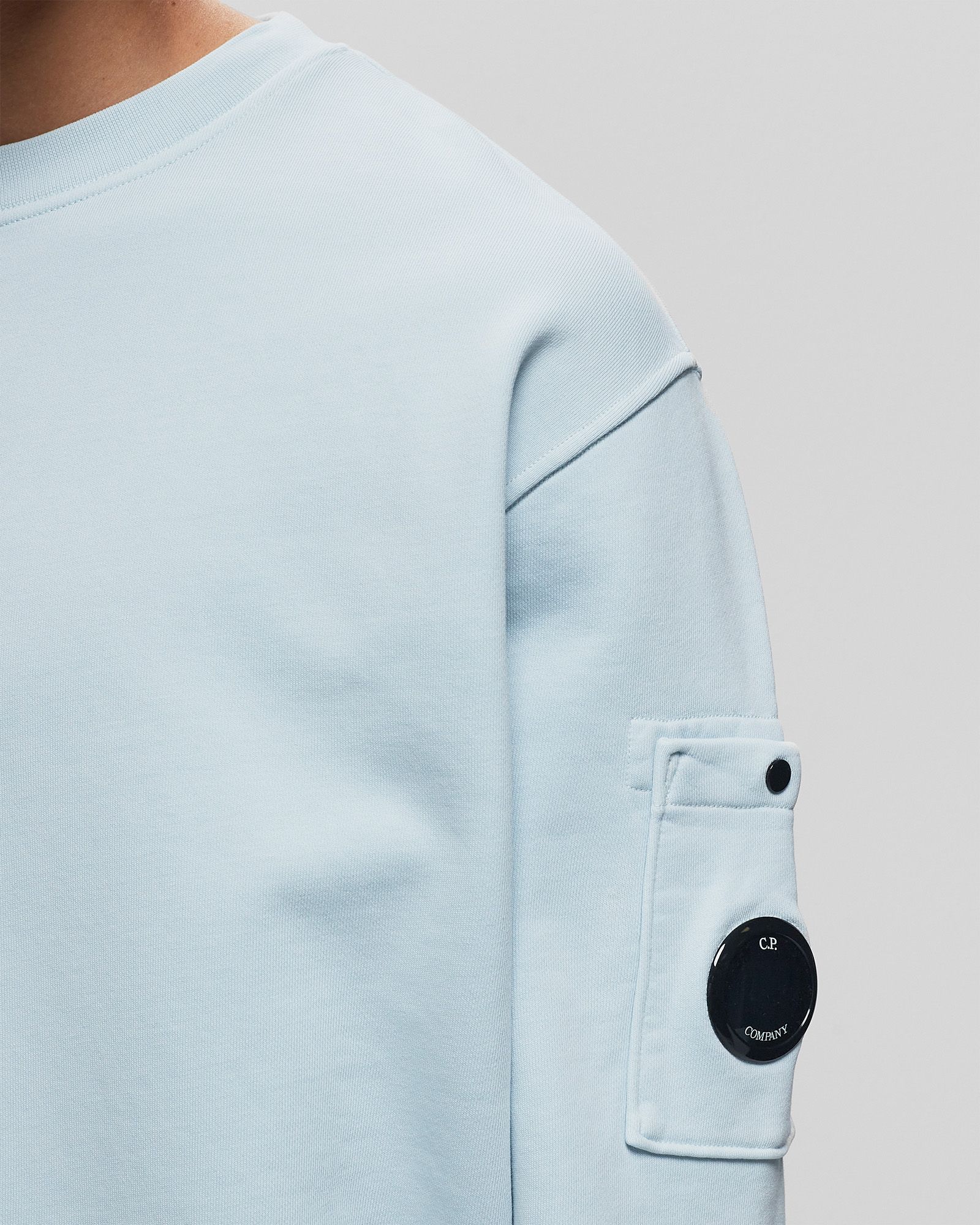 COTTON DIAGONAL FLEECE SWEATSHIRTS - CREWNECK