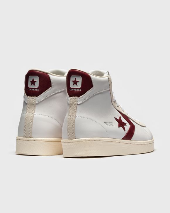 Converse pro leather online hi white