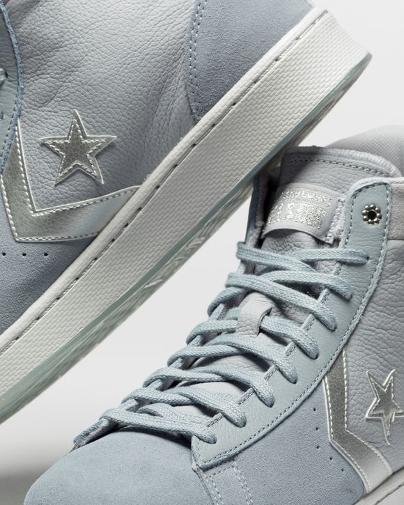 Converse pro leather grey best sale