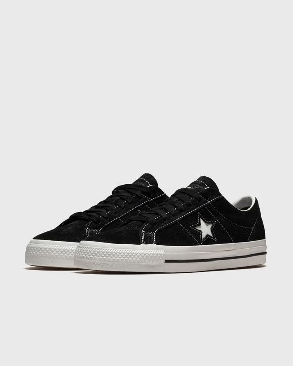 One star sale converse black suede