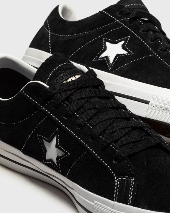 Converse black one star best sale