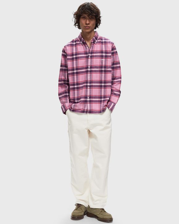 シャツ OBEY 181200393 Shirts Wilson shirt Obey Wilson woven Pink | BSTN Store