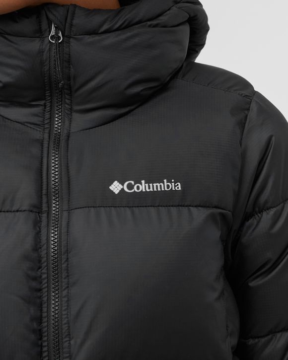 Columbia Puffect mid hooded jacket in black