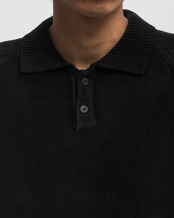 C.P. Company 18CMTS257A110302W669 関税送料込 C.P. Company CHENILLE COTTON POLO KNIT Black | BSTN Store