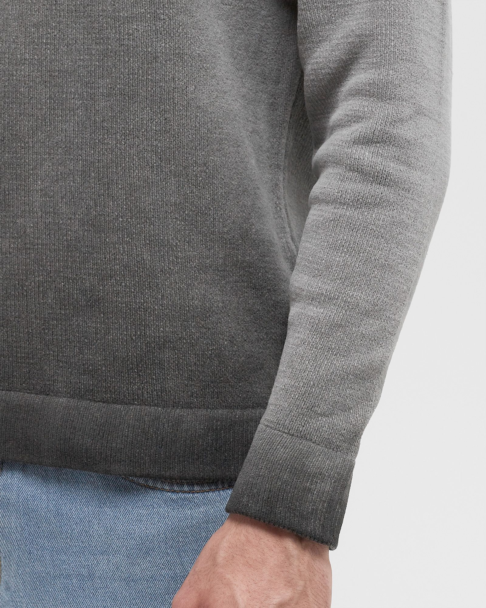 CHENILLE COTTON HOODED KNIT