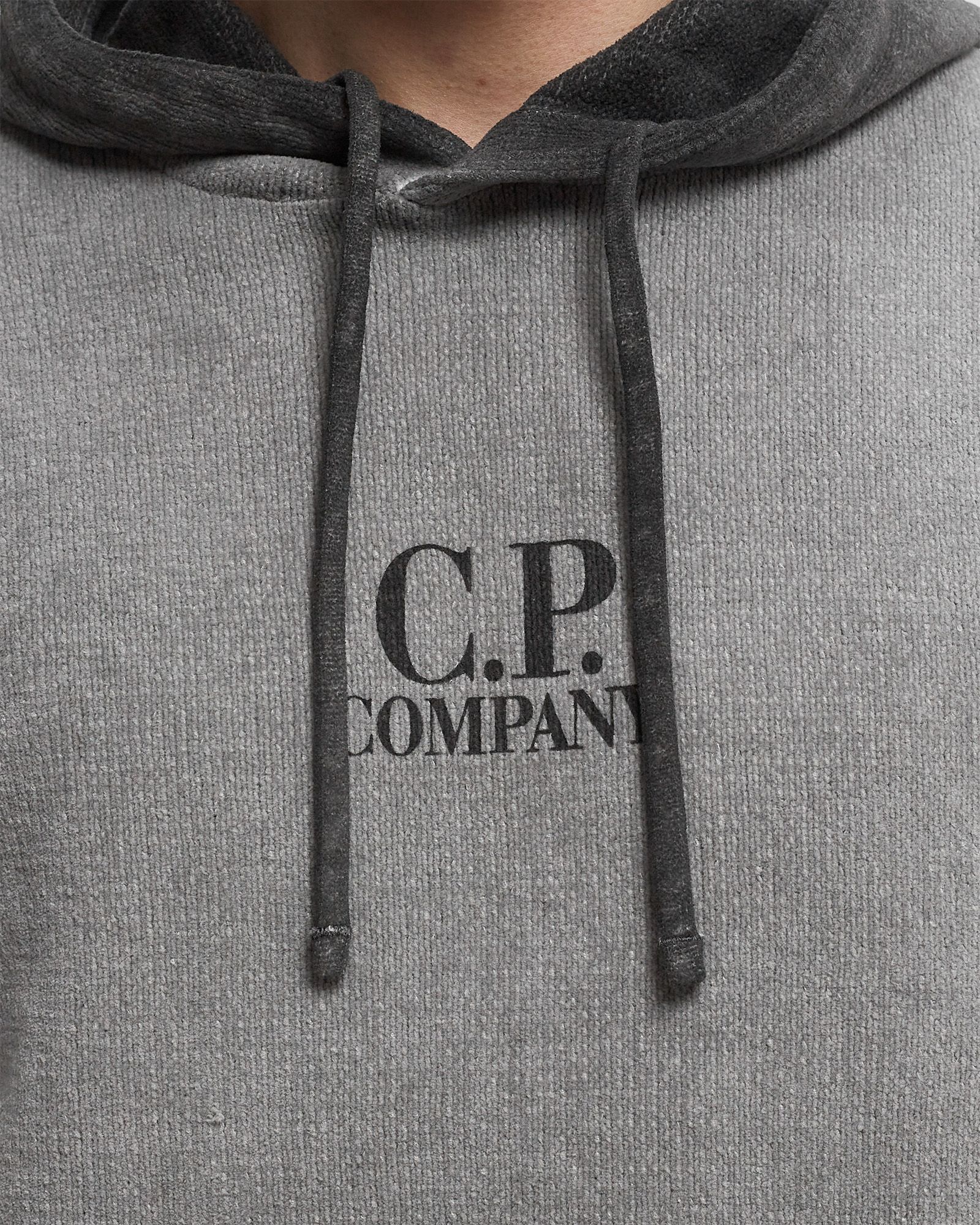 CHENILLE COTTON HOODED KNIT