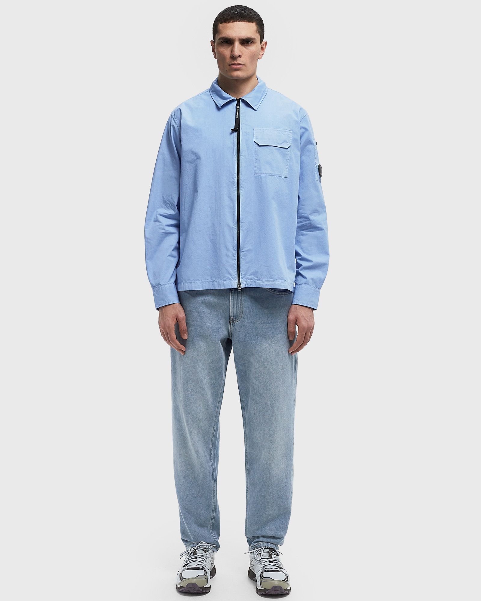 ORGANIC GABARDINE FULL ZIP OVERSHIRT