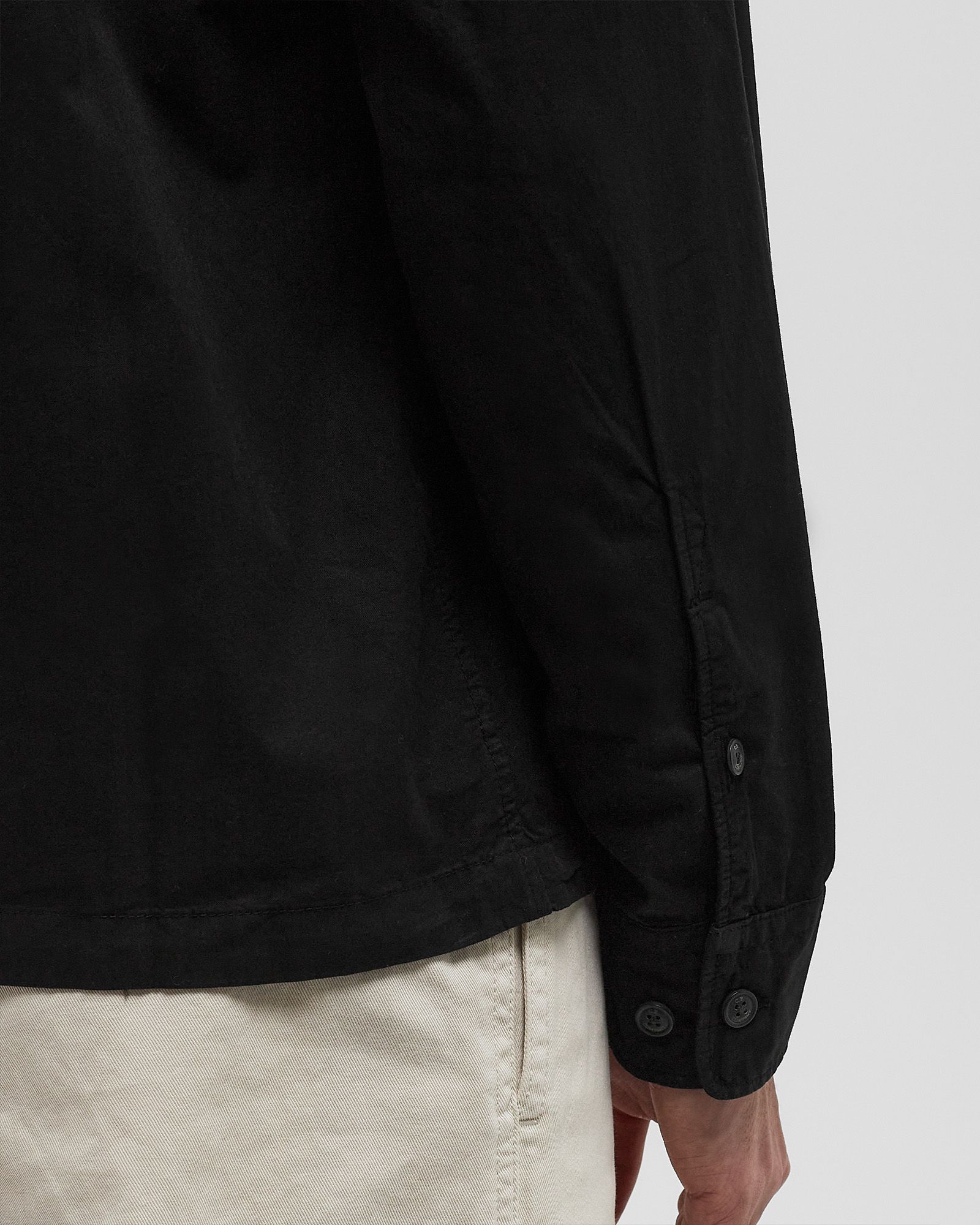 ORGANIC GABARDINE FULL ZIP OVERSHIRT