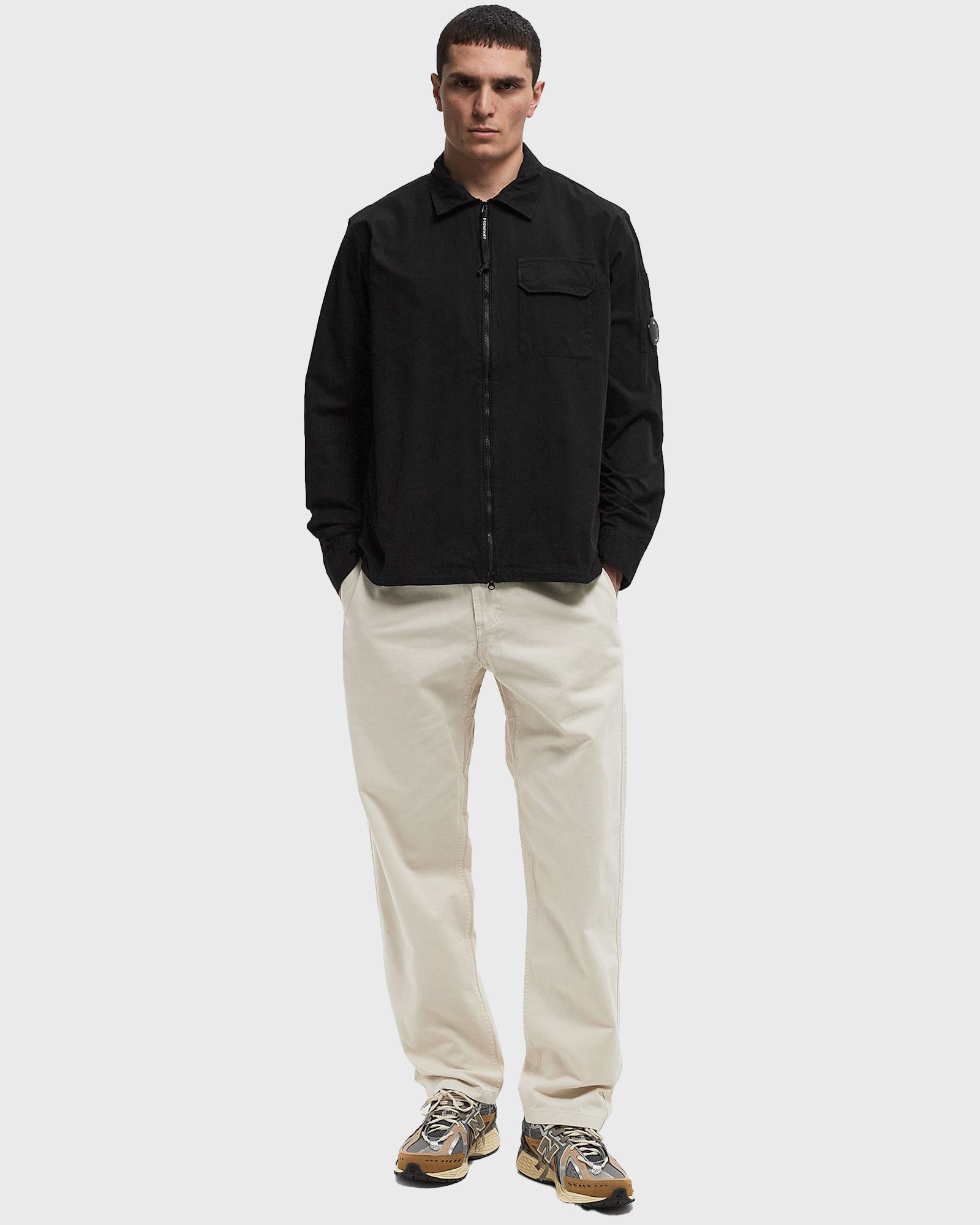 ORGANIC GABARDINE FULL ZIP OVERSHIRT