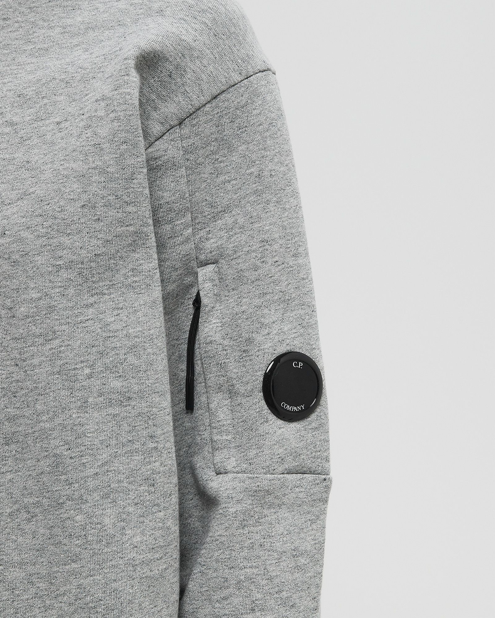 DIAGONAL RAISED FLEECE CREW NECK LENS SWEATSHIRT