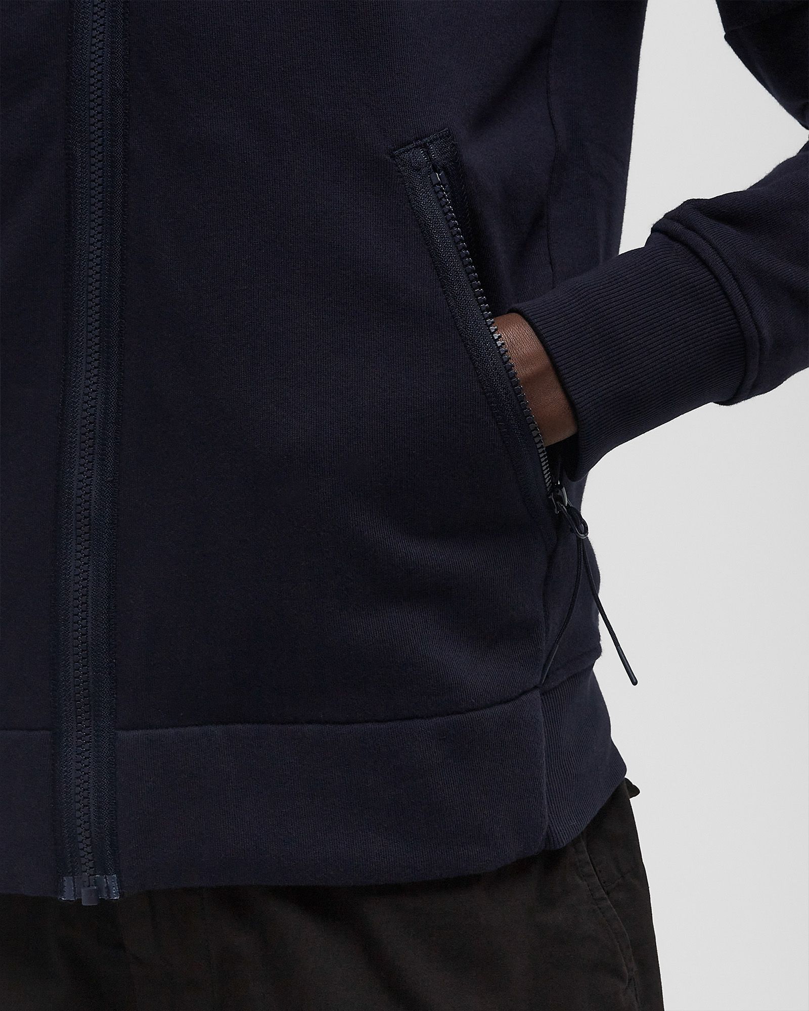 C.P. Company DIAGONAL RAISED FLEECE GOGGLE ZIPPED HOODED