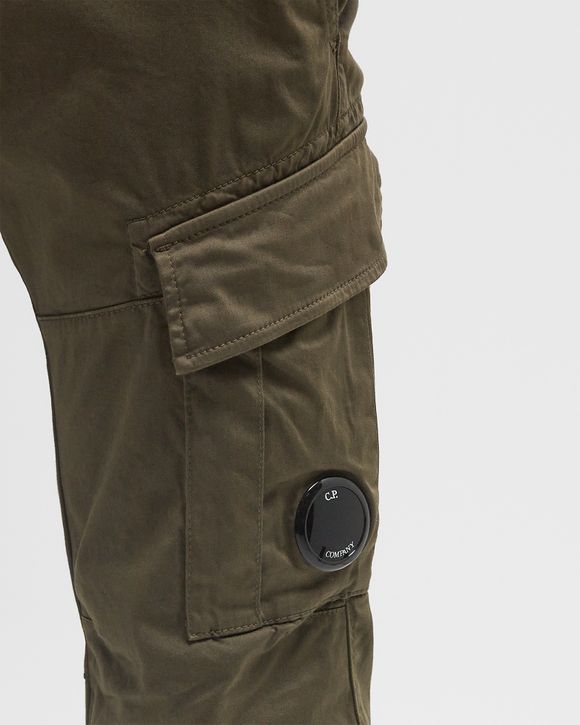 SATEEN STRETCH CARGO LENS PANTS