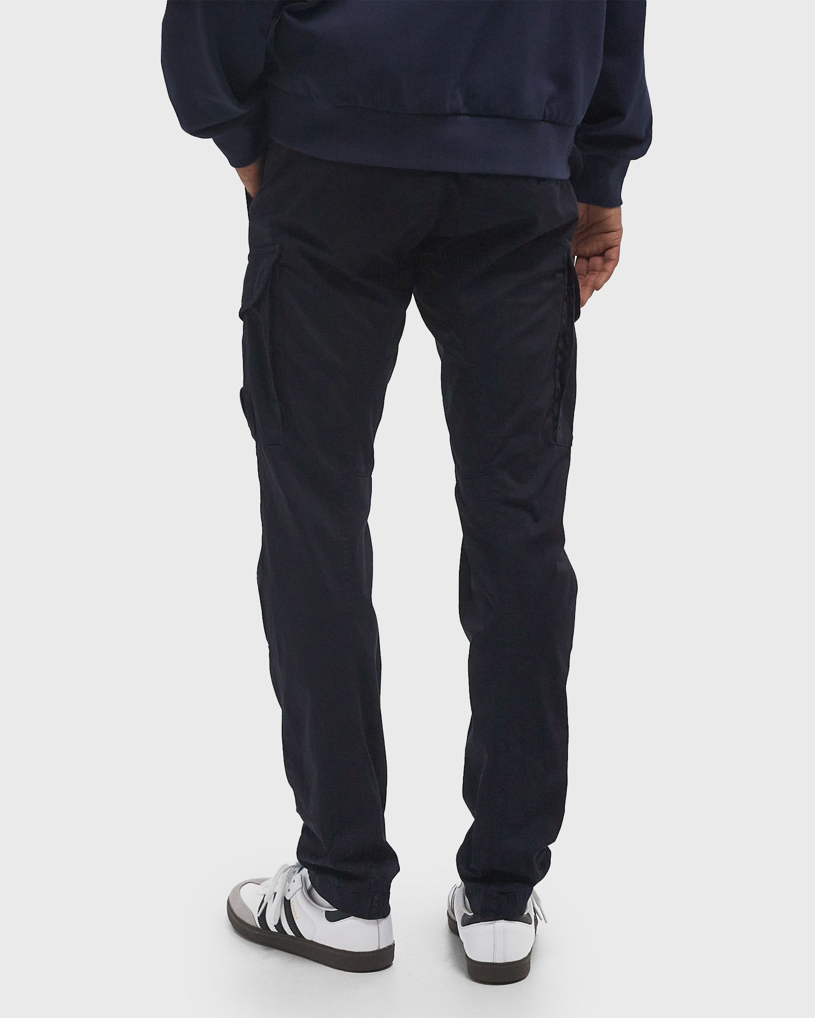 SATEEN STRETCH CARGO LENS PANTS