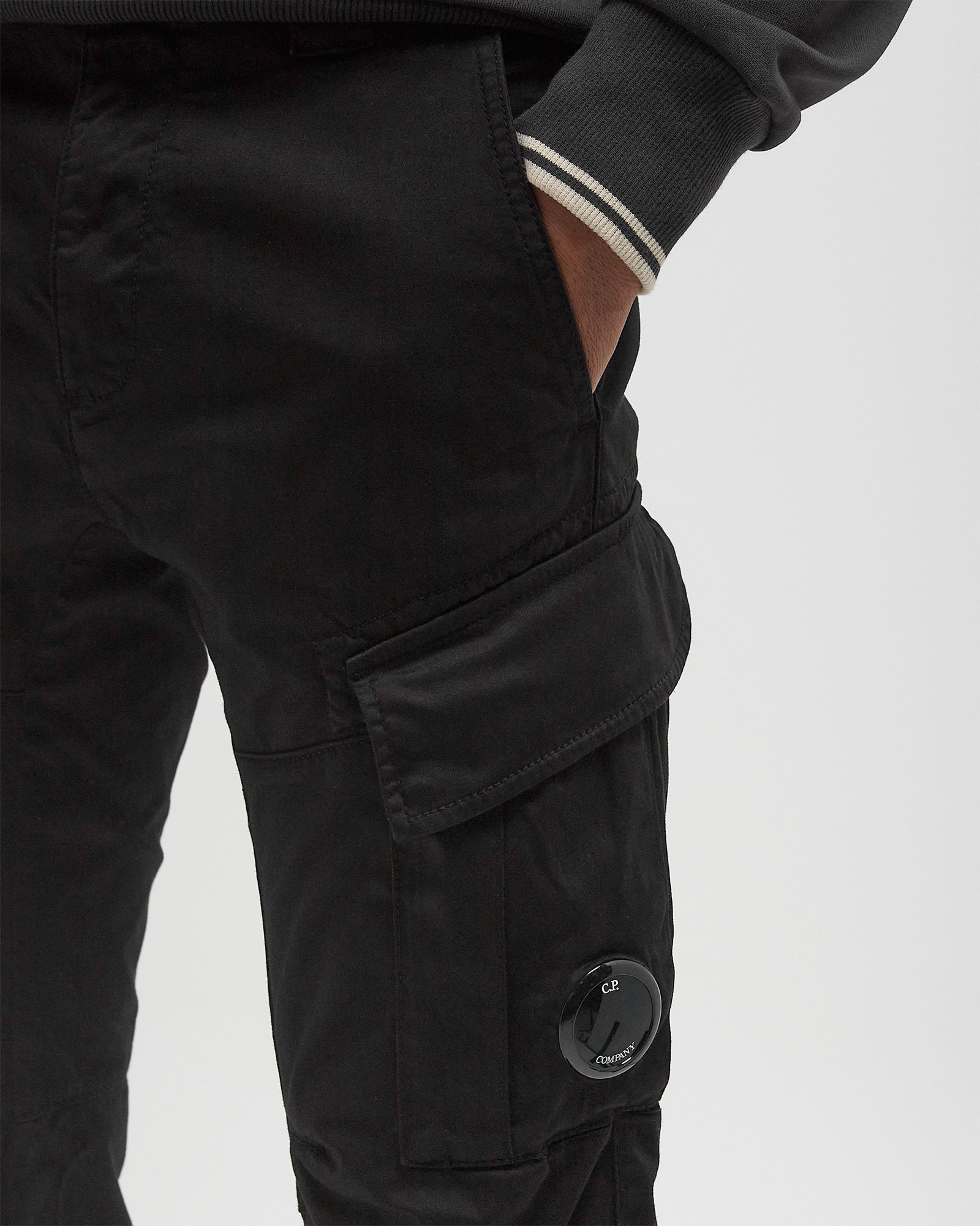 SATEEN STRETCH CARGO LENS PANTS