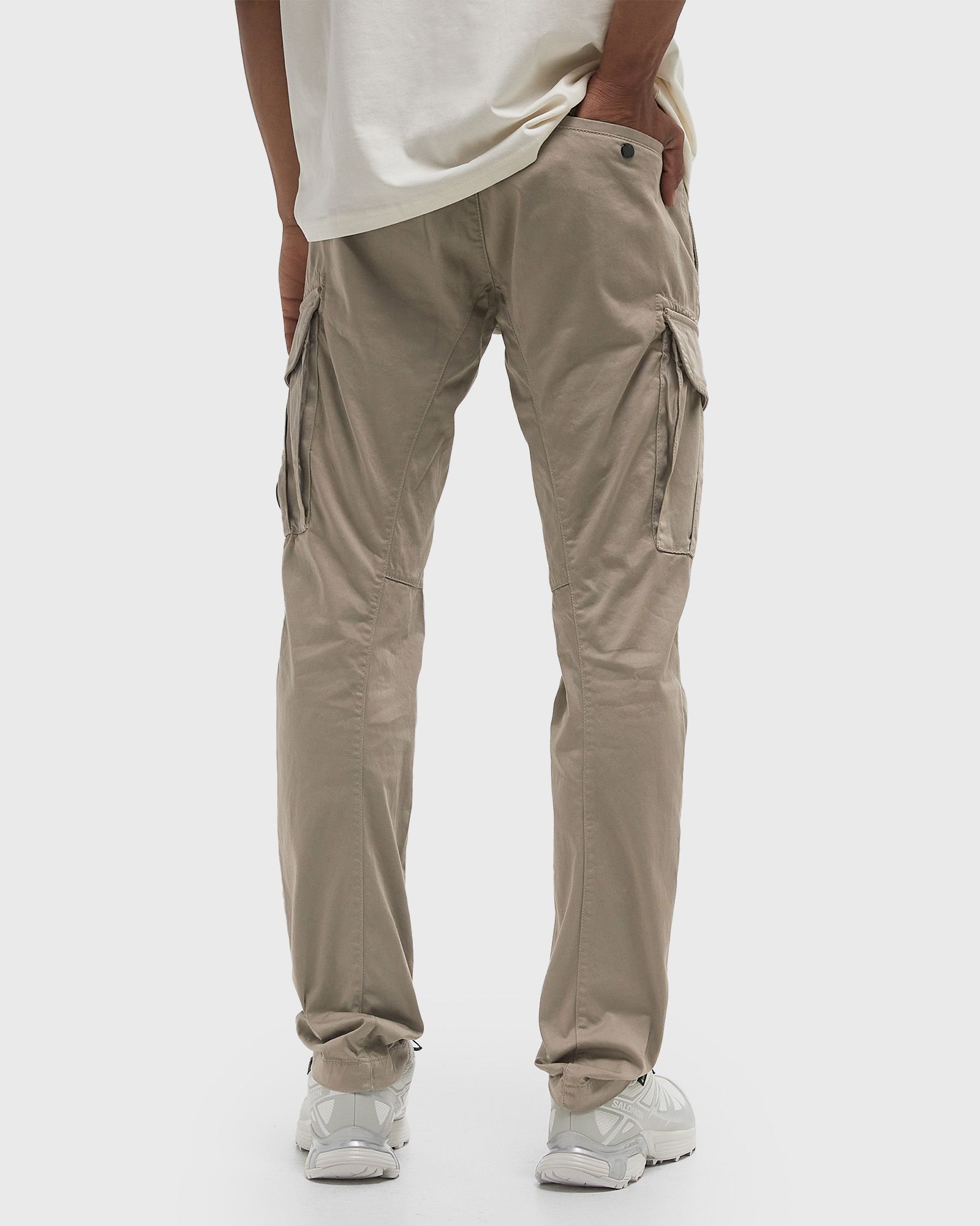 SATEEN STRETCH CARGO LENS PANTS