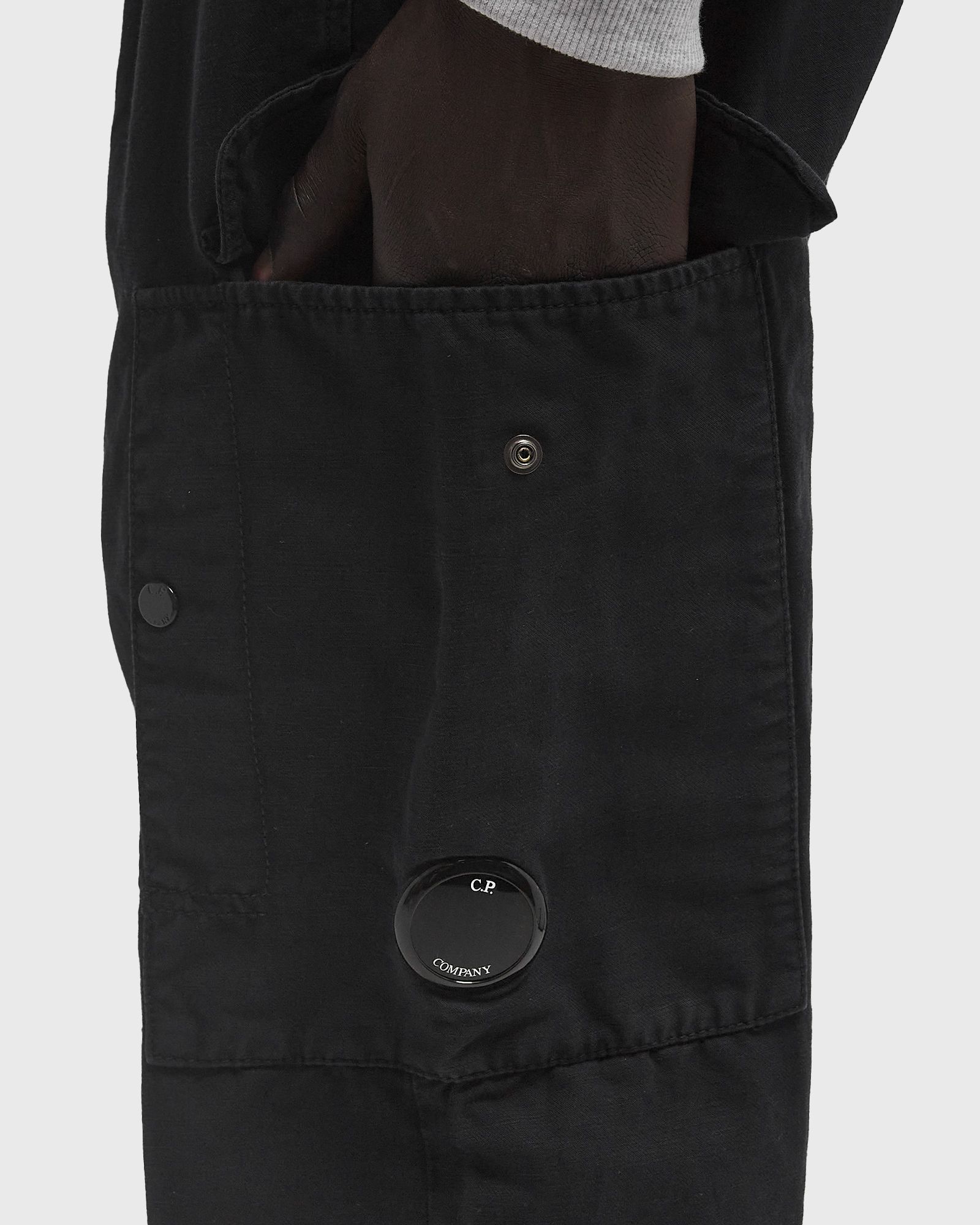 REGULAR FIT COTTON/LINEN PANTS