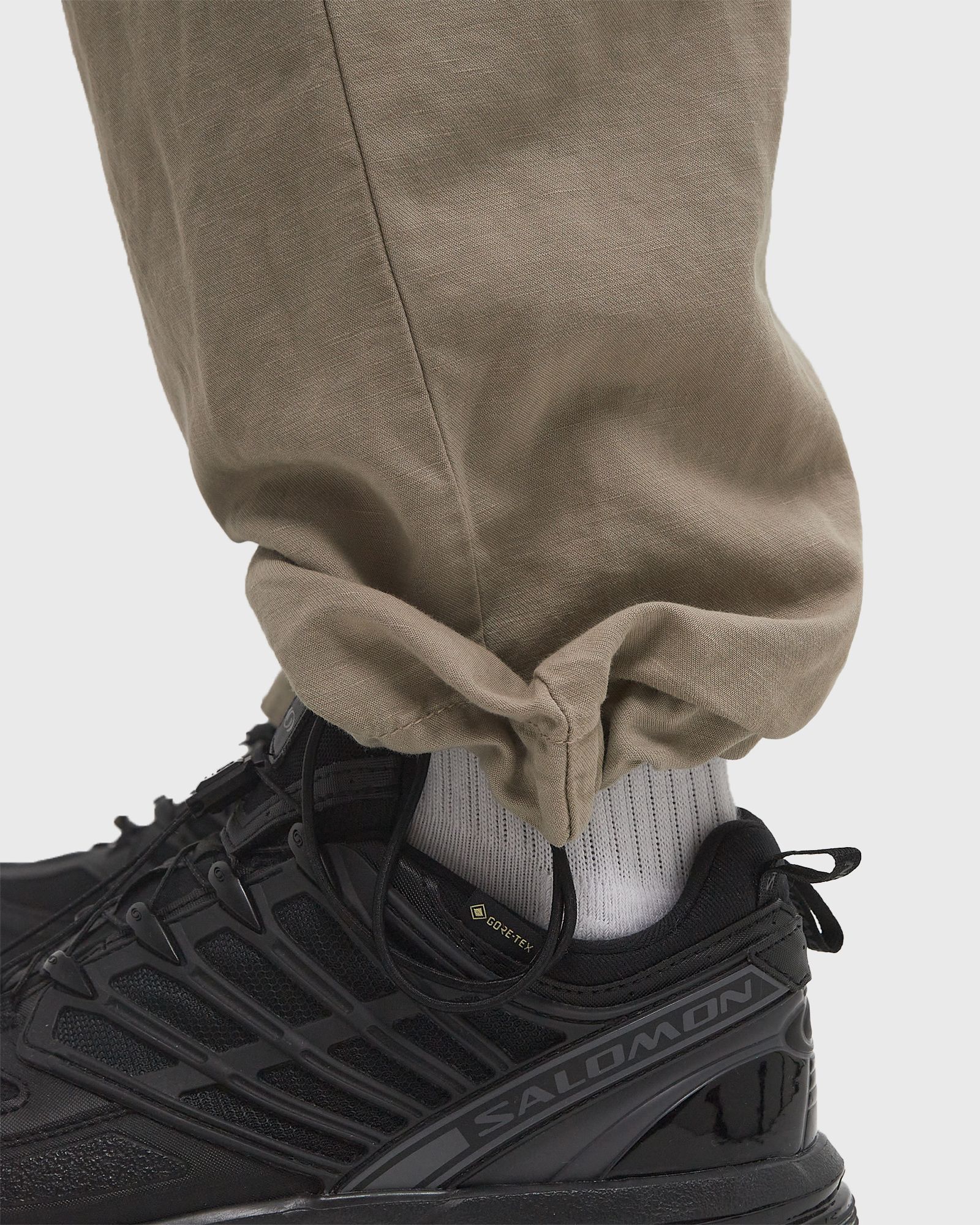 REGULAR FIT COTTON/LINEN PANTS