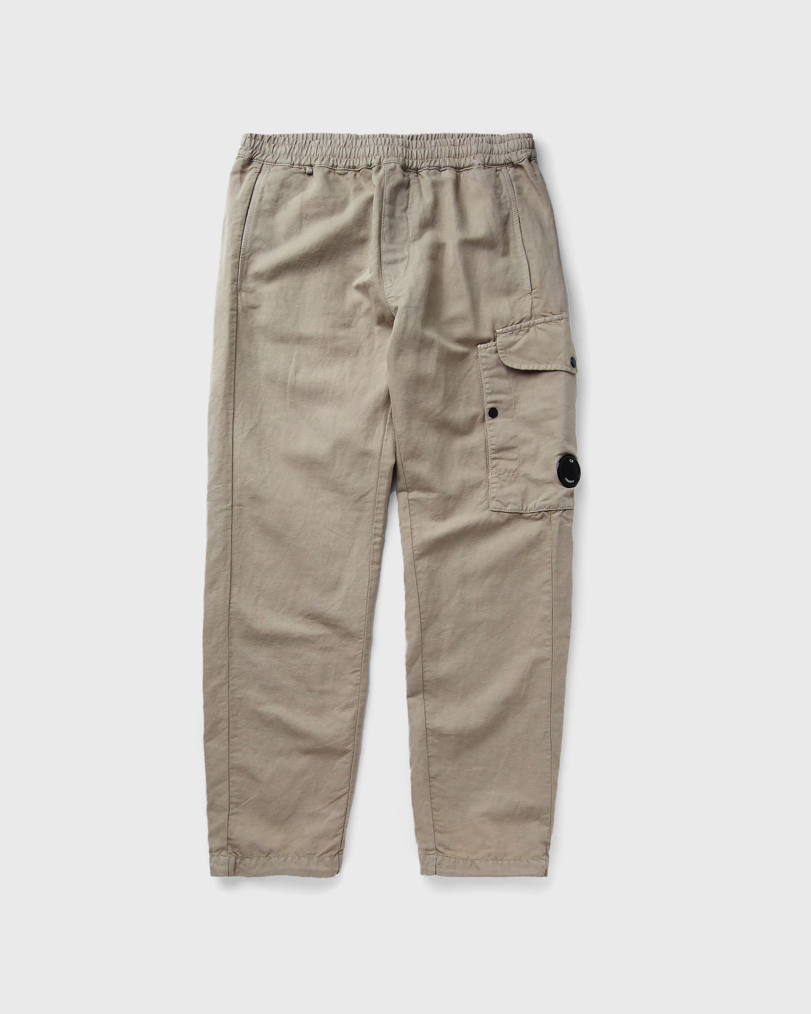 REGULAR FIT COTTON/LINEN PANTS