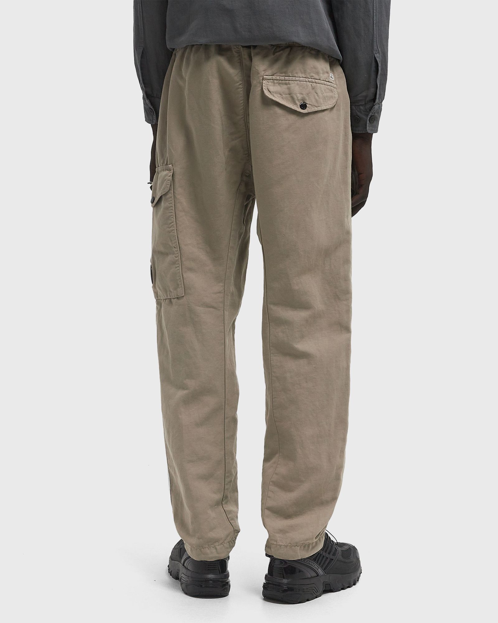REGULAR FIT COTTON/LINEN PANTS