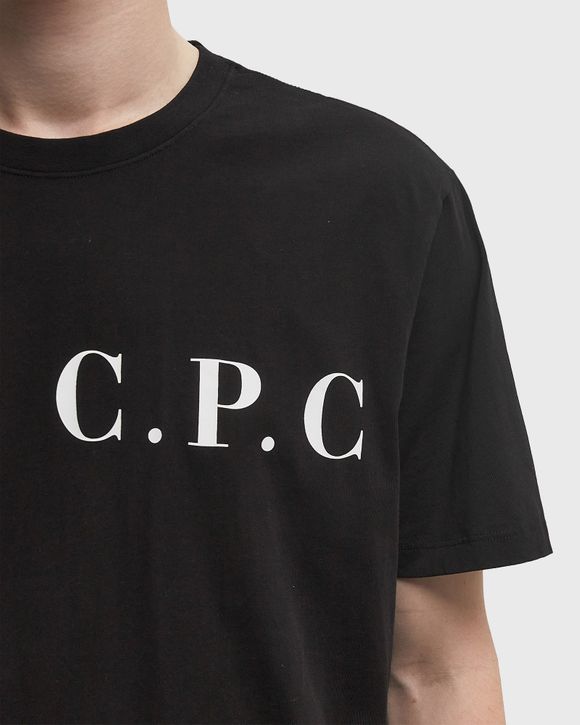 C.P. Company 30/1 JERSEY FRONT-BACK LOGO T-SHIRT Black
