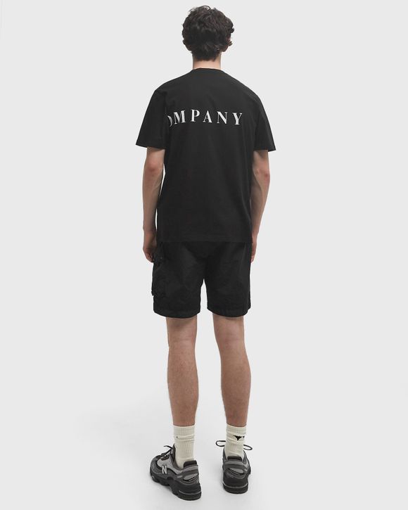 C.P. Company 30/1 JERSEY FRONT-BACK LOGO T-SHIRT Black