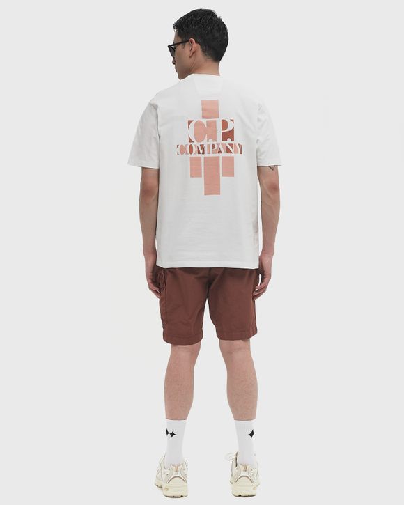 C.P. Company 30/1 JERSEY FRONT AND BACK LOGO T-SHIRT White