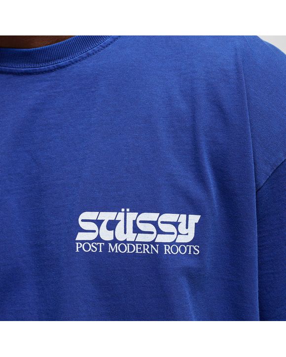 Stussy POST MODERN ROOTS PIG DYED TEE Blue | BSTN Store