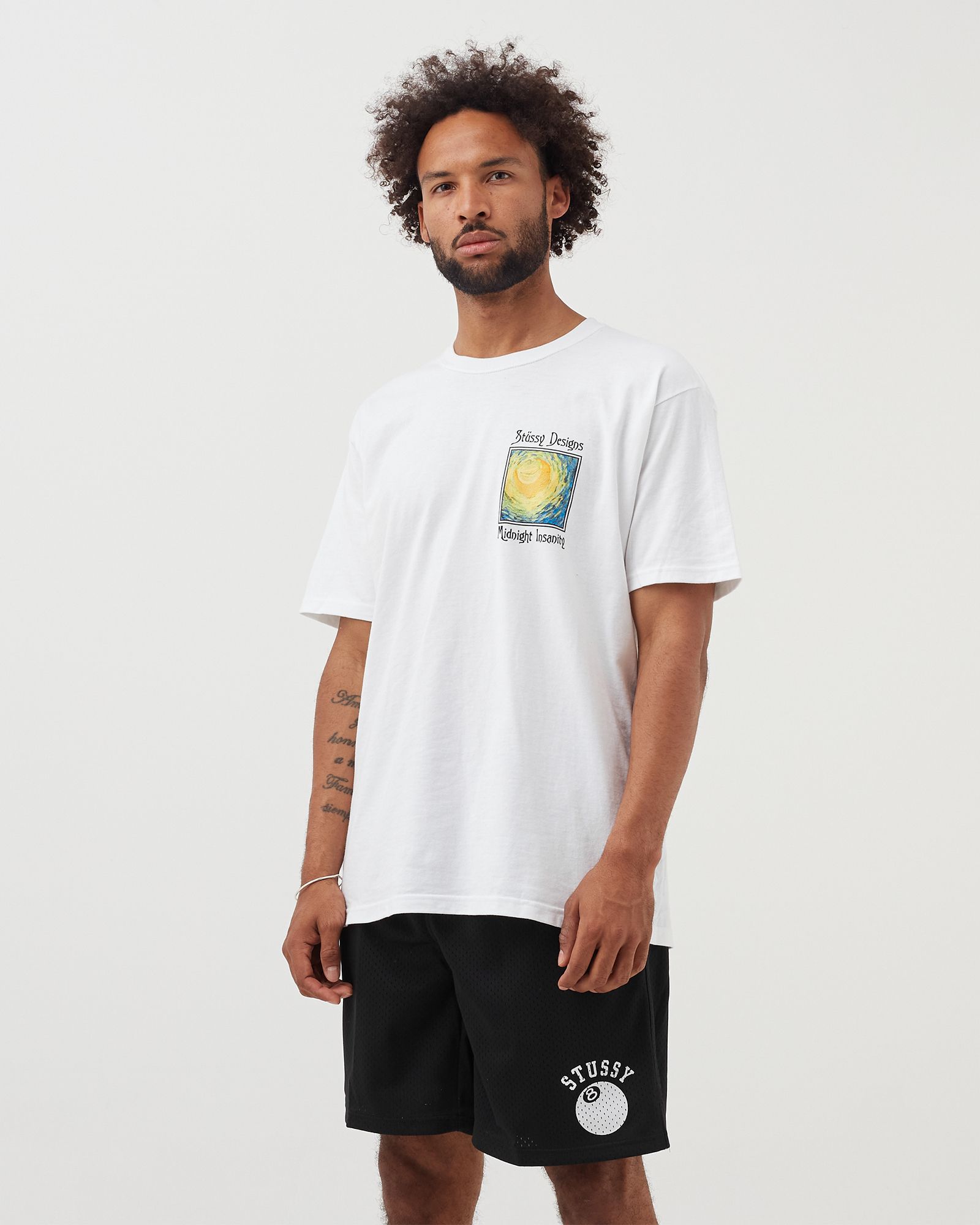 Stussy Midnight Insanity Tee White | BSTN Store