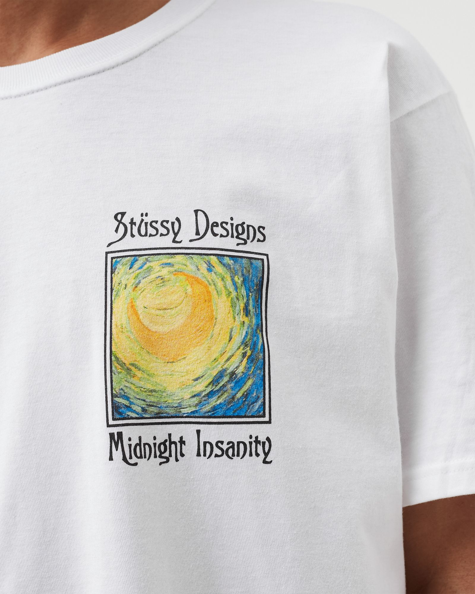 Stussy Midnight Insanity Tee White | BSTN Store