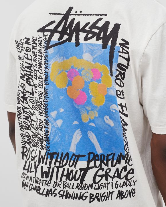 ★関税込★Stussy★Stussy Camellias Pig. Dyed T-Shirt Natural 人気☆【STUSSY】☆Stussy Camellias Pig. Dyed T-Shirt Natural