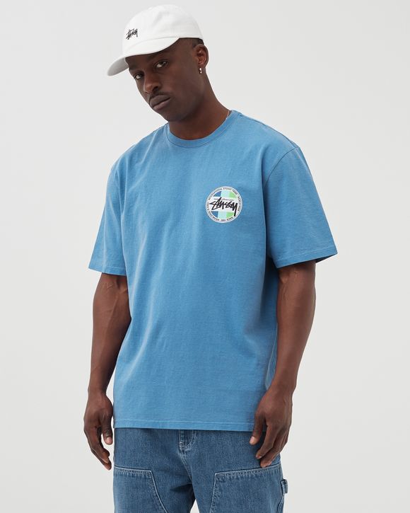 Stussy Classic Dot Pig. Dyed Tee Blue | BSTN Store