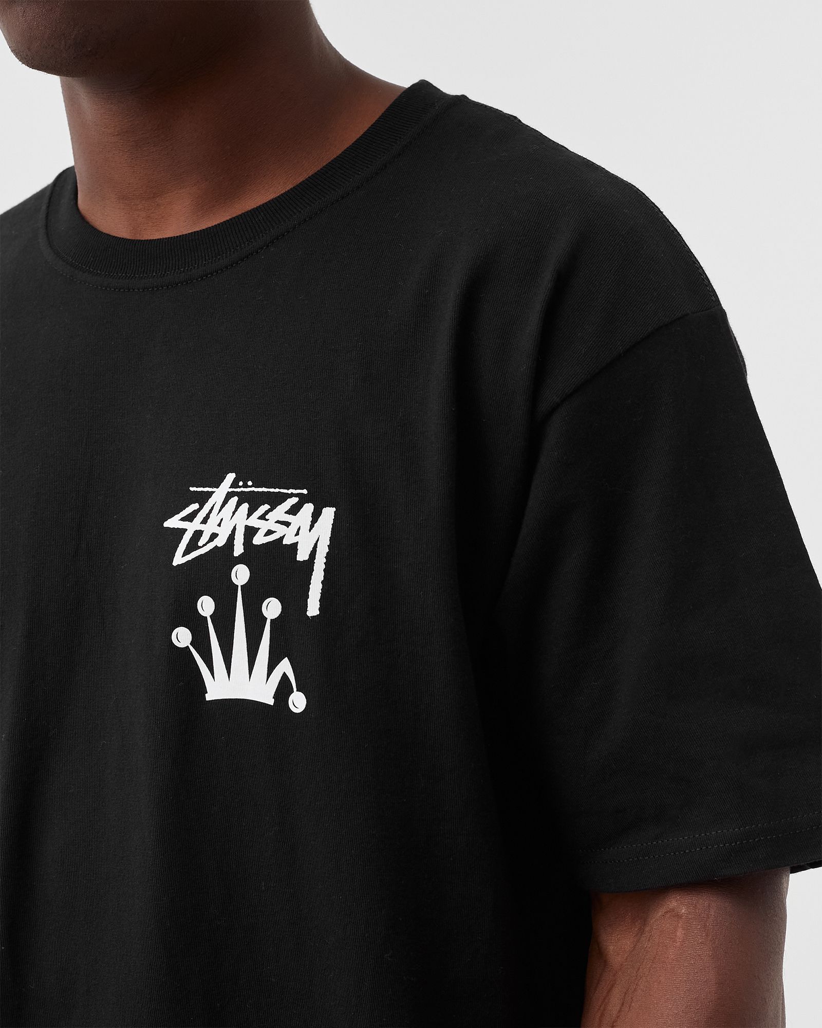 Stussy Stock Crown Tee Black | BSTN Store